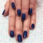 Blue Gelish Manicure